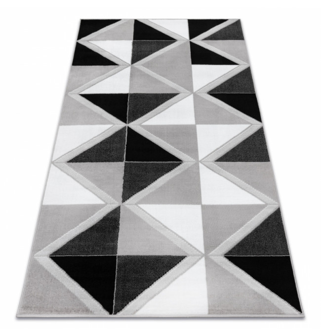 Koberec BCF ANNA Trigonal 2964 Trojúhelníky šedý