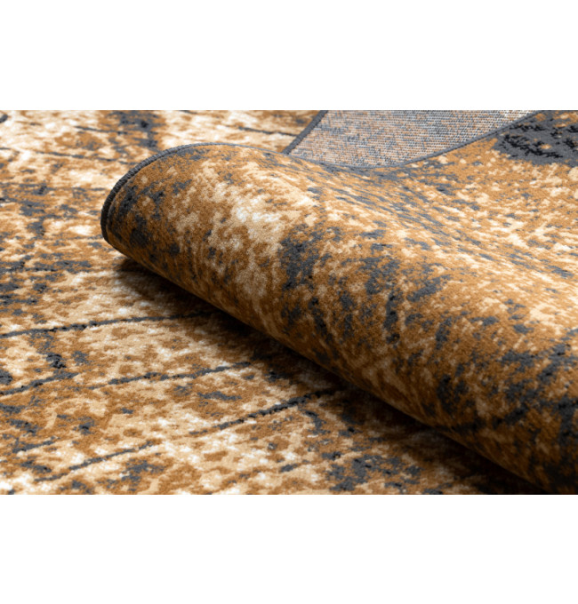 Koberec BCF Morad PEŇ drevo sivý / béžový / staré zlato