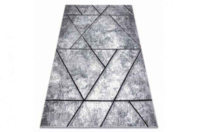 Koberec COZY 8872 Wall geometric šedý/nebeský