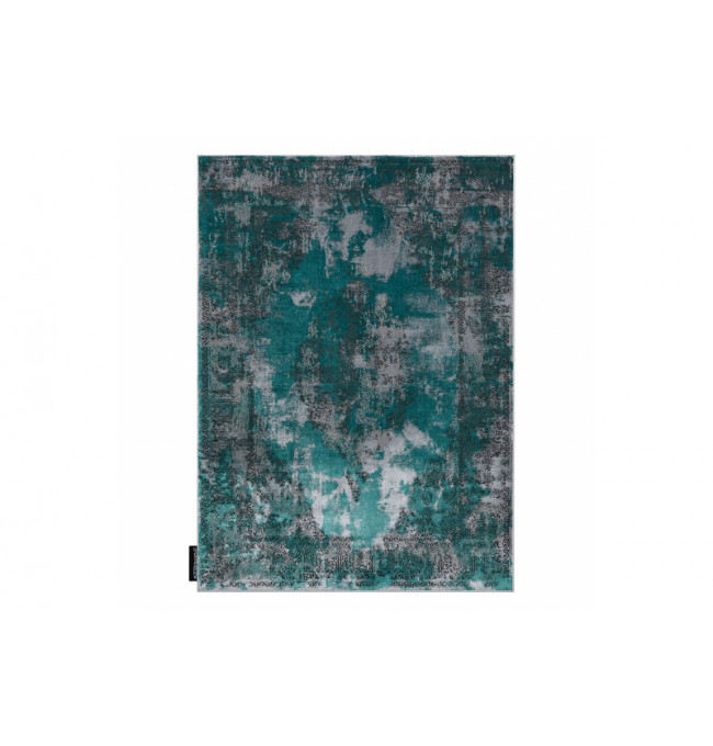 Koberec DE LUXE 6754 Abstrakcia - štrukturálny - zelený / sivý
