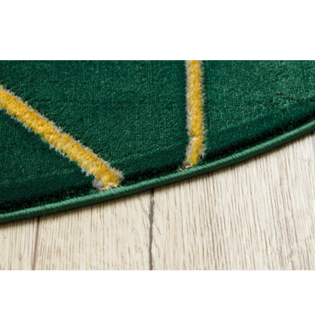Koberec EMERALD exkluzivní 1012 kruh - glamour, marmur, geometrický zelený/zlatý
