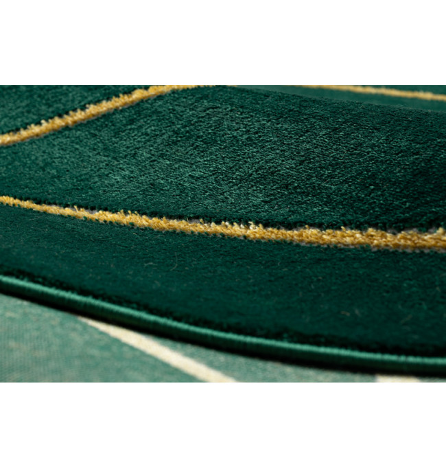 Koberec EMERALD exkluzívny 1013 kruh - glamour, geometrický zelený/zlatý