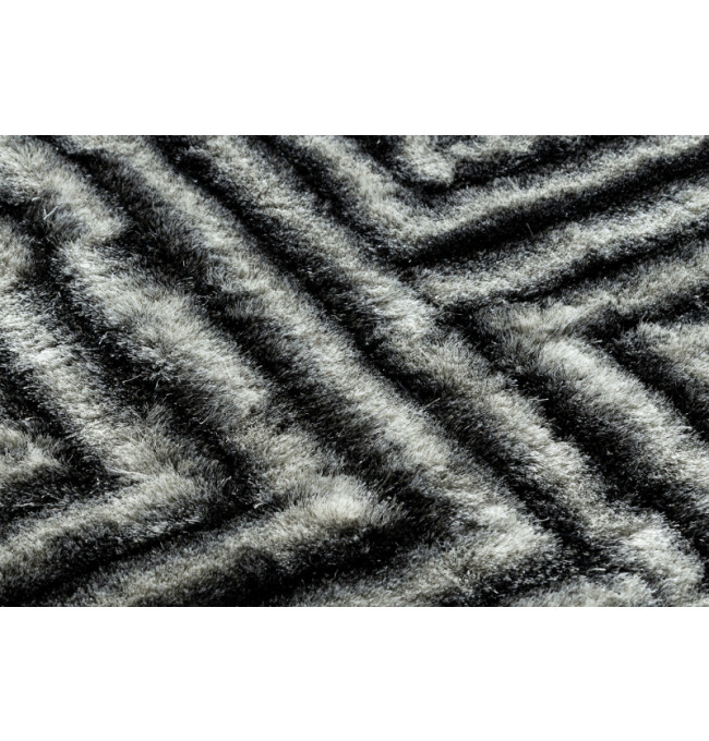 Koberec FLIM 010-B3 Labirynt - černý, šedý