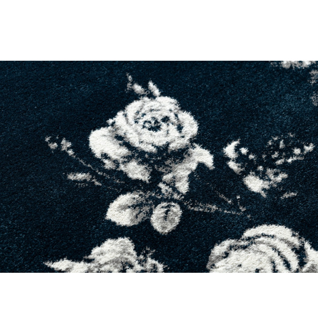 Koberec GNAB 60642734 kvety ruže granát / biely