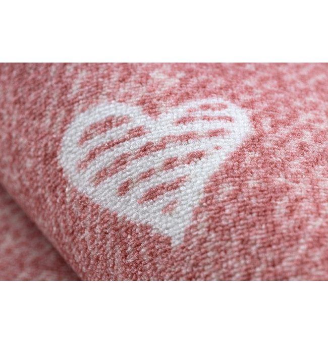 Koberec HEARTS Jeans - růžový