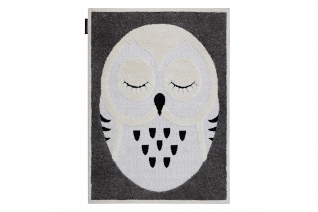 Koberec JOY Owl šedý / krém