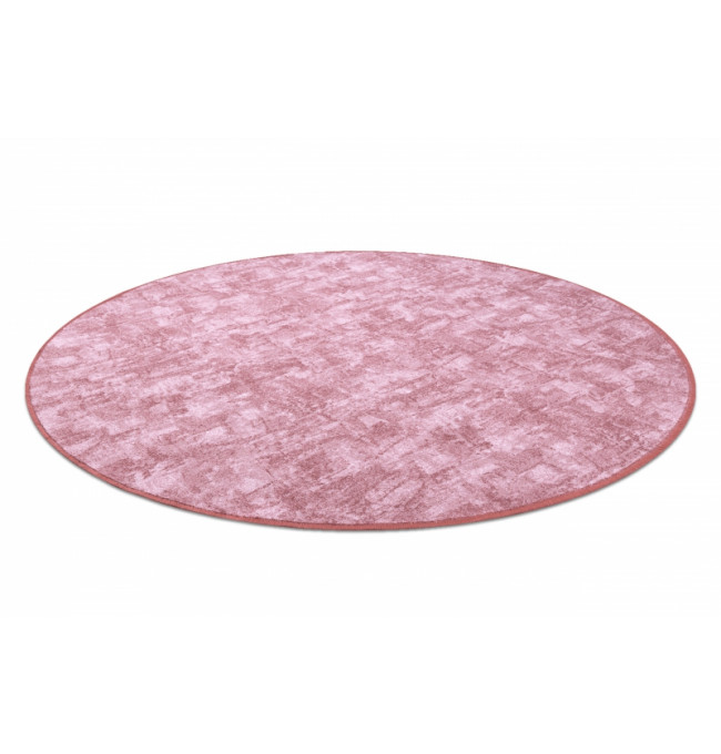 Koberec kruh SOLID pudrovo ružový 60 BETON