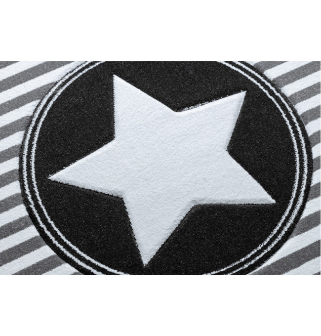 Koberec PETIT STAR HVĚZDA kruh šedý