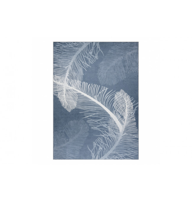Koberec protišmykový ANDRE 1148 Perie - modrý