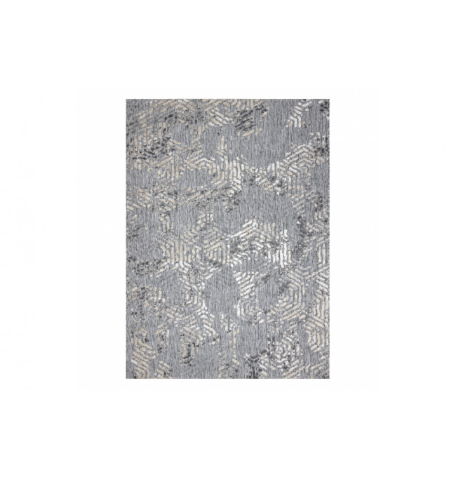 Koberec SOLE D3842 Heksagony - ploské tkaní šedý/béžový