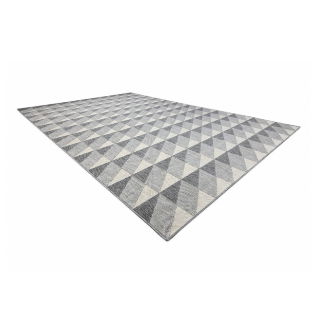Koberec SPRING 20406332 Romby, trojuholníky - sivý