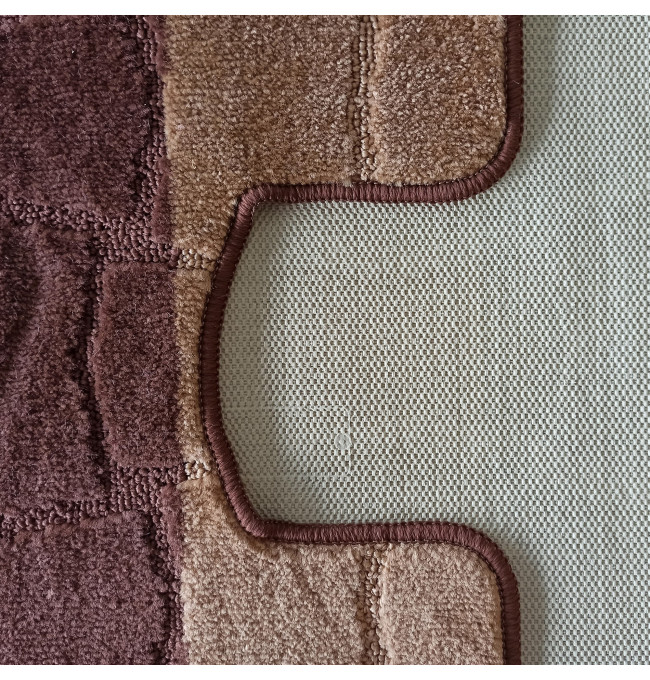 Sada koupelnových koberečků Montana Sariyer XL Brown