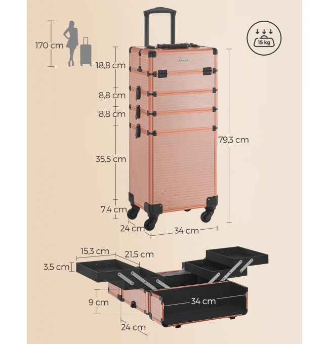 Kozmetický kufrík JHZ015A01