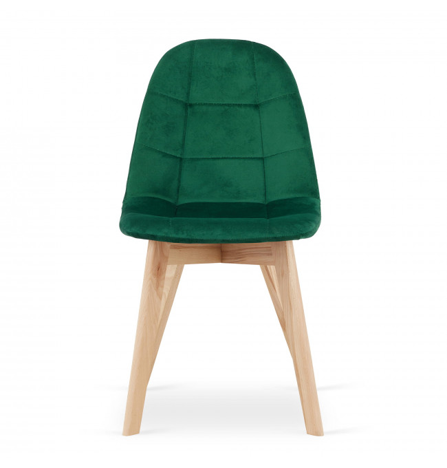 Jedálenská stolička BORA zamat - zelená