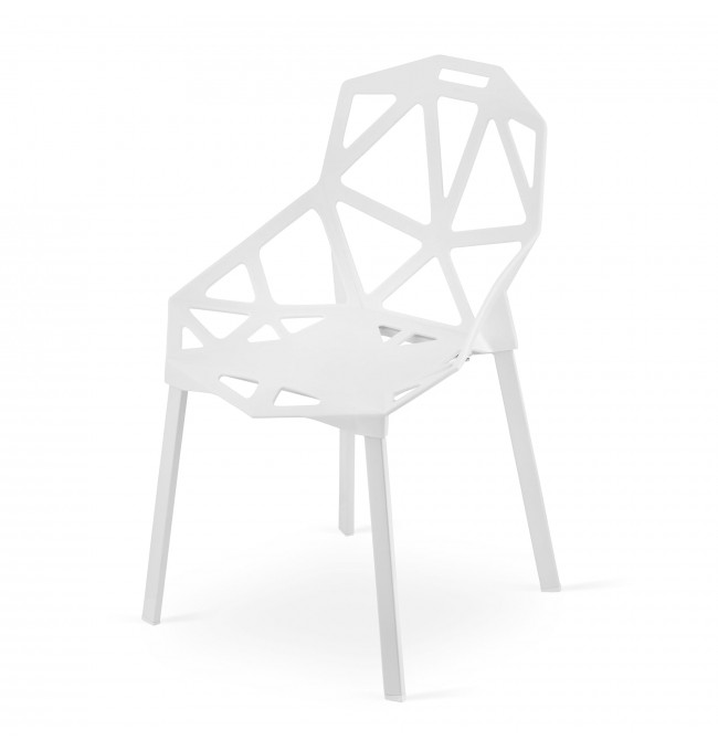 Set troch stoličiek ESSEN biele (3ks)
