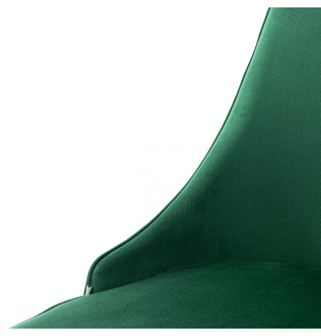 Jedálenská stolička LOUIS RIBBON zamatová zelená 848921
