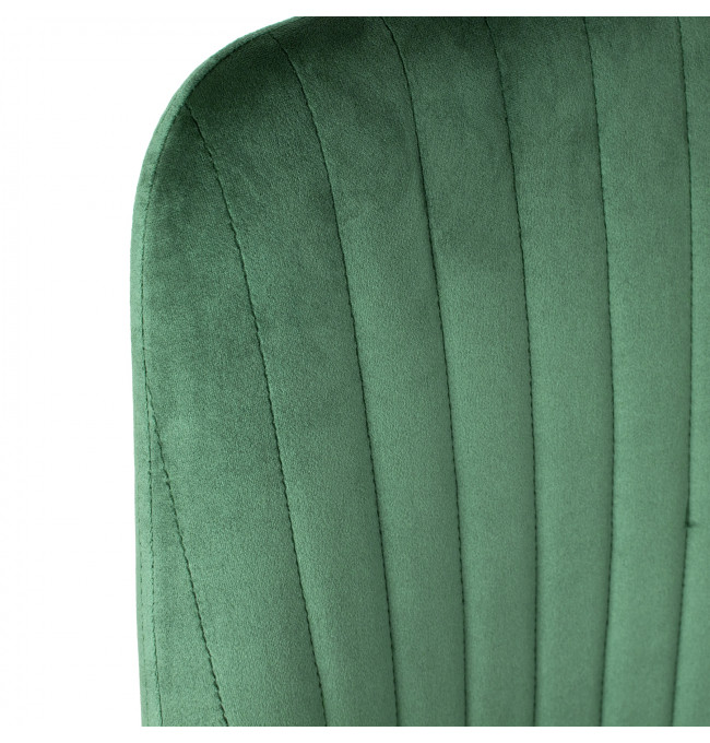Židle LOUIS sametová zelená ALL 925492