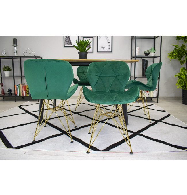 Set čtyř jídelních židlí NEST zelené (4ks)