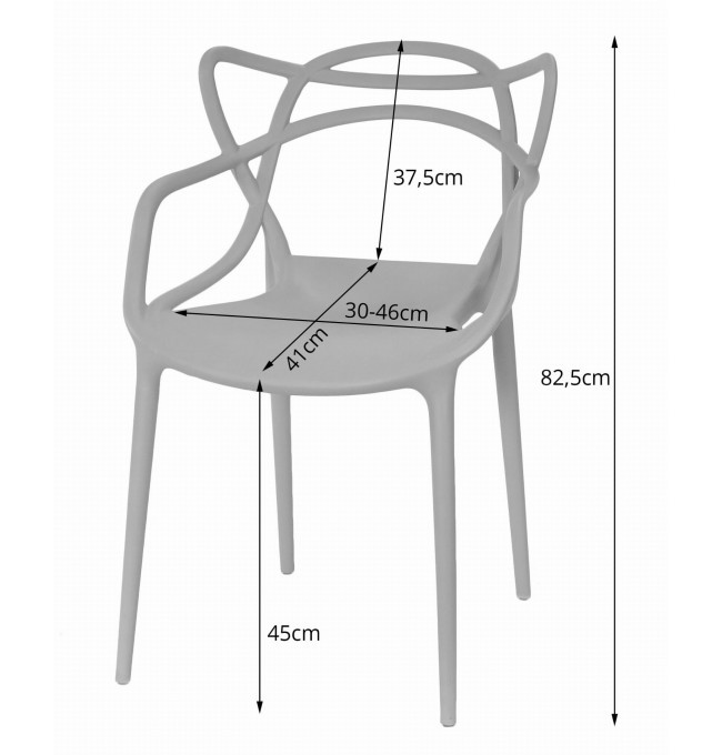 Židle KATO černá - výprodej, poškození - škrábance