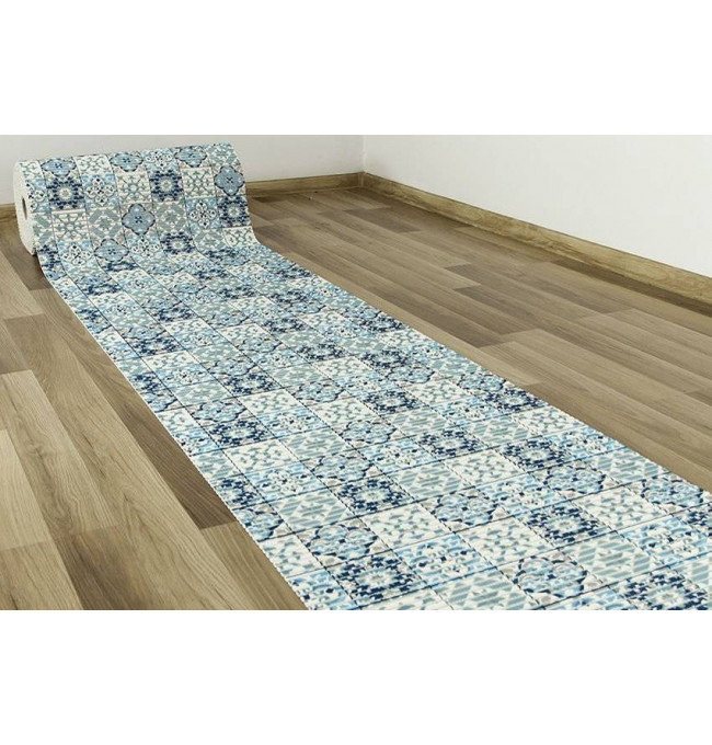 Koupelnová pěnová rohož Softy-tex 828 modrá