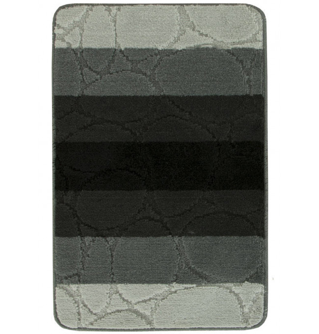 Kúpelňový koberček Bari 4 čierny / sivý
