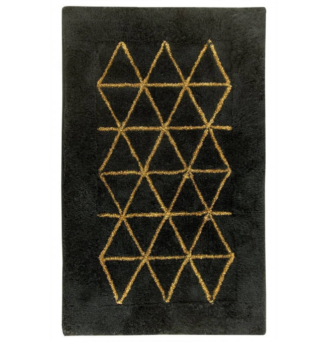 Koupelnový kobereček Jarpol Agadir lurex 51 černý zlatý