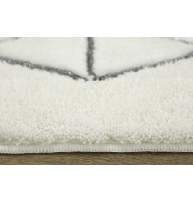 Koupelnový kobereček Jarpol Agadir Lurex bílý
