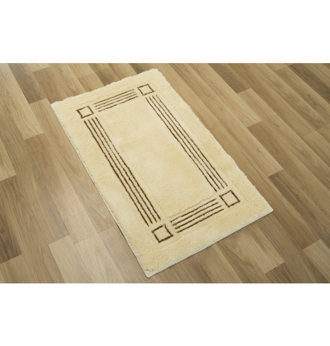 Koupelnový kobereček Jarpol Petra Lurex 15 krémový