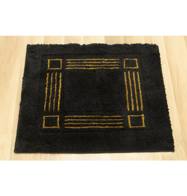 Koupelnový kobereček Jarpol Petra Lurex 51 černý