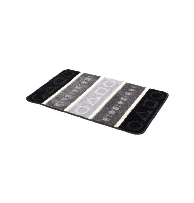 Kúpeľňový koberček MULTI A5015 čierny, sivý FIGURY