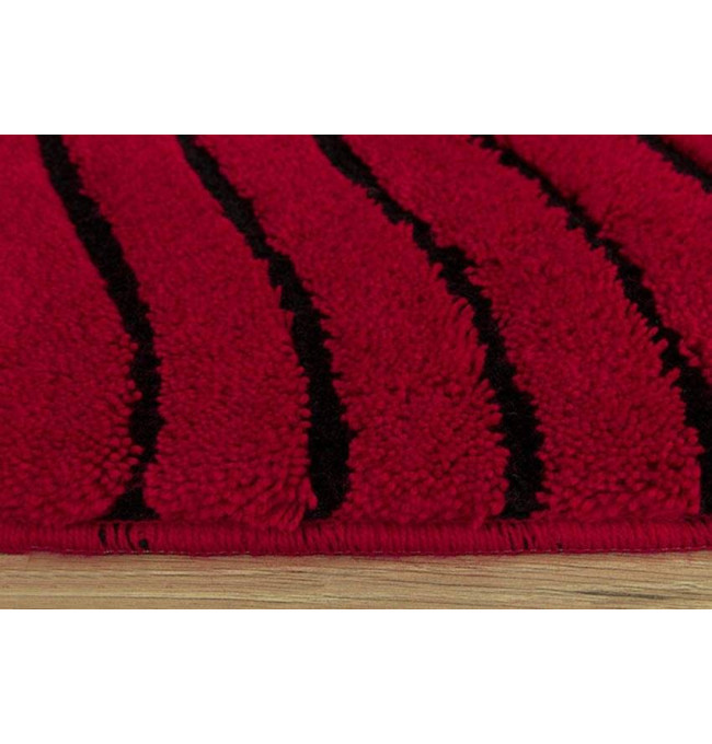 Kúpelňový koberček Premium 18 červený / čierny