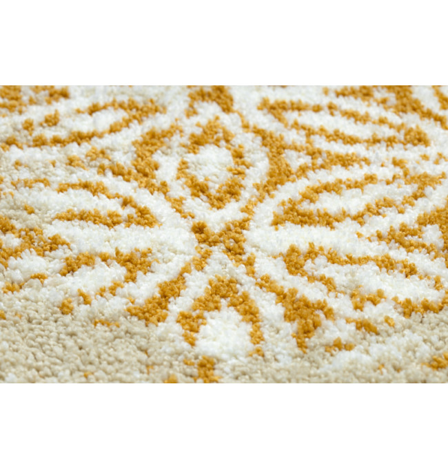 Koupelnový kobereček STROFI květiny, protiskluzový, měkký - žlutý