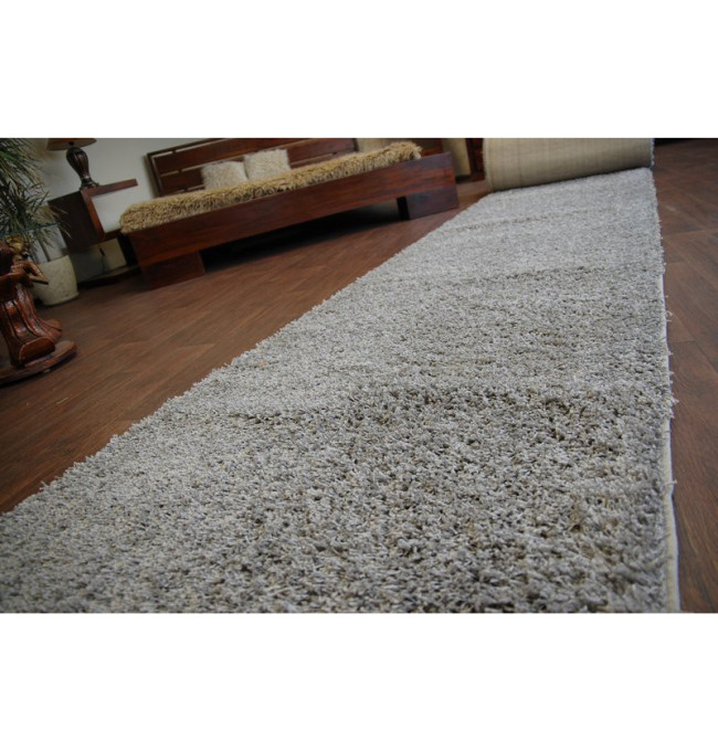 Metrážový koberec SHAGGY šedý