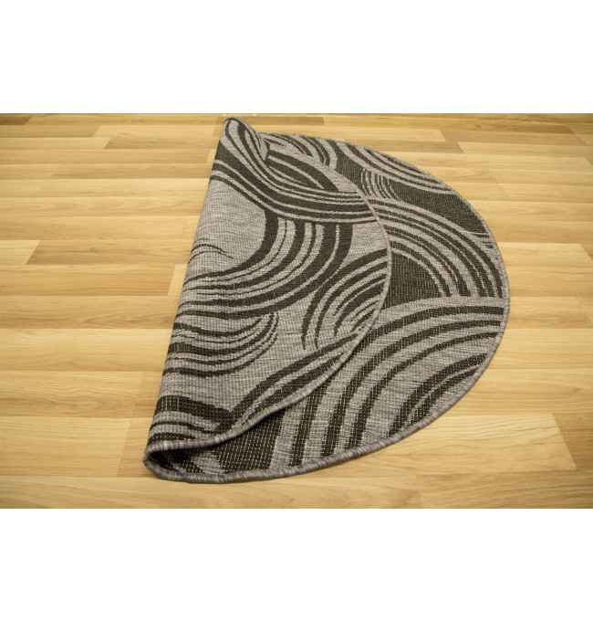 Šnúrkový obojstranný koberec Brussels 205449/11020 sivý / grafitový 