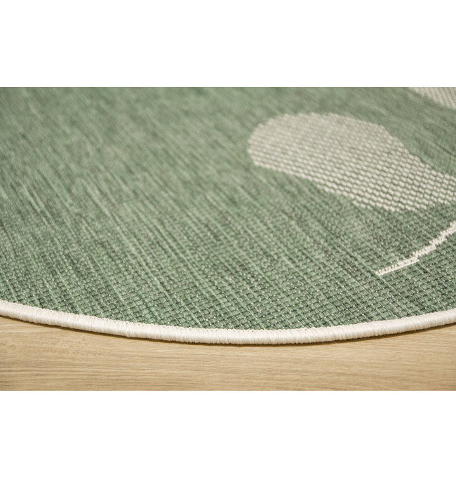 Šnúrkový obojstranný koberec Brussels 205632/10520 krémový / zelený