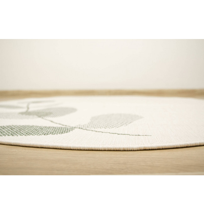 Šnúrkový obojstranný koberec Brussels 205632/10520 krémový / zelený