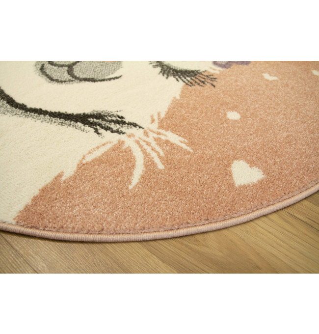 Dětský koberec Lima C882A růžový / krémový