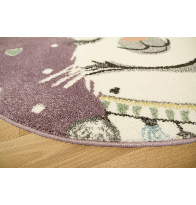 Detský koberec Lima C882B šeříkový / krémový
