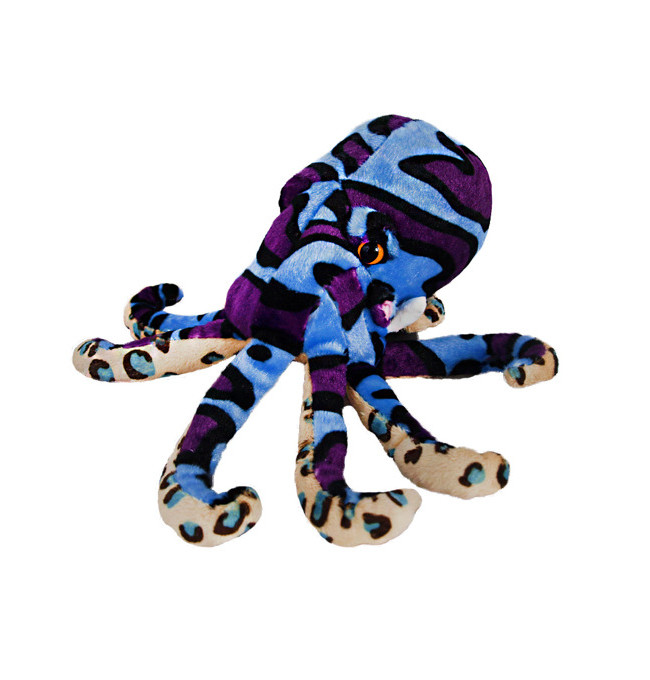 Plyšová chobotnica modrá