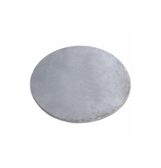 Protiskluzový koberec POSH kruh Shaggy šedý, plyš