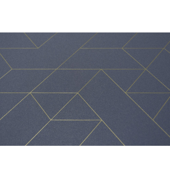 PVC podlaha Colori Jester 578 modrá / zlatá