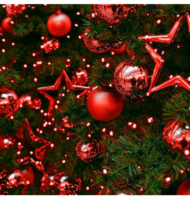 Vánoční kulky - červené SYSD1688-070 (30ks)
