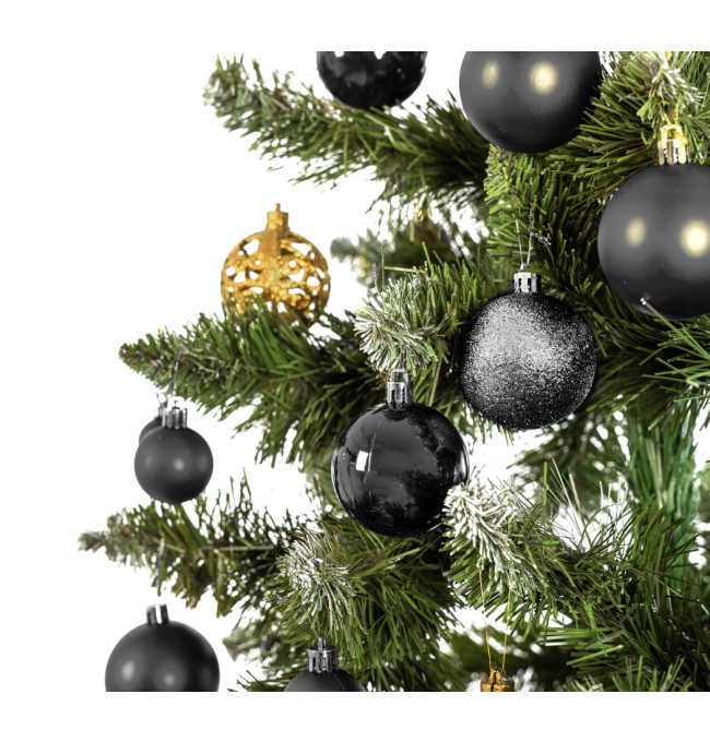 Vianočné guľky - čierne KL-21X03 (100ks)