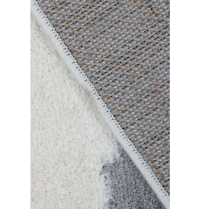Dětský koberec SLIM 6917 šedý / bílý