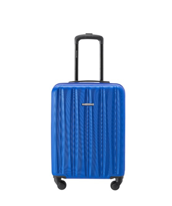 Modrý kabinový kufr Bali s drážkami
