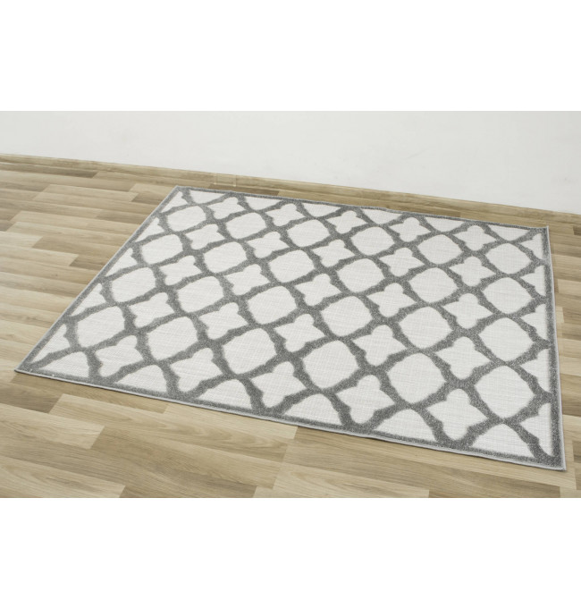 Šnúrkový koberec Stella D403A tmavosivý / svetlosivý