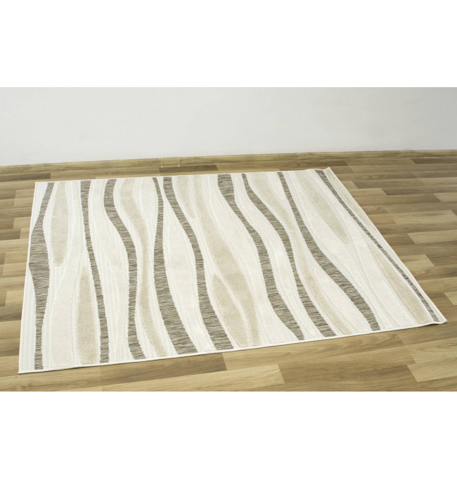 Šňůrkový koberec Stella D408A hnědý / béžový / krémový