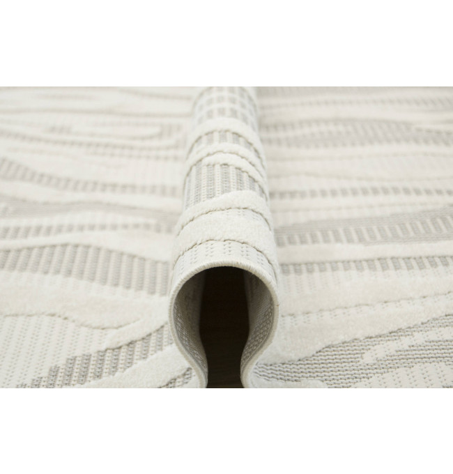 Šnúrkový koberec Stella D414A sivý / strieborný / krémový