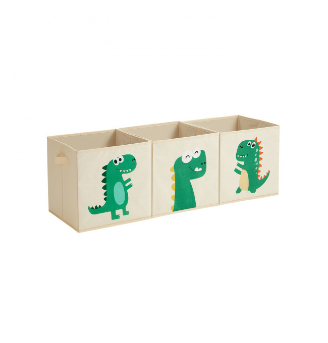 Dětské stohovatelné boxy na hračky RFB704W03 (3 ks)