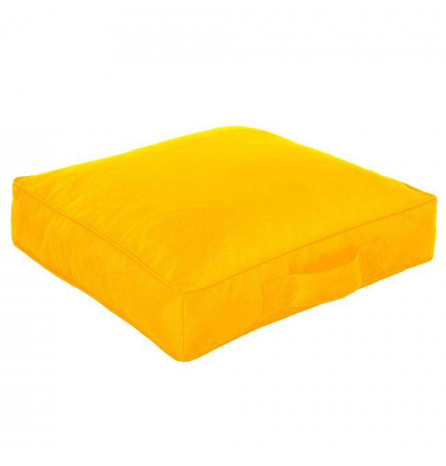 Čtvercový sedák žlutý nylon
